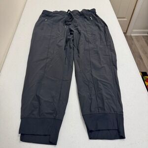 Calvin Klein Performance Mens XL Dark Gray Stretch Jogger Pants Zipper Pockets
